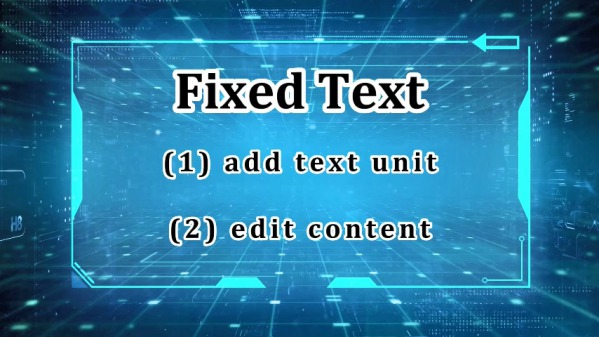 EP Manual - Text Unit - Fixed Text