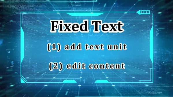 ES Manual - Text Unit - Fixed Text